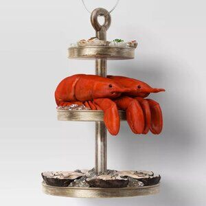 LOBSTER OYSTER Seafood Cocktail TOWER Christmas Ornament * NEW * Wondershop